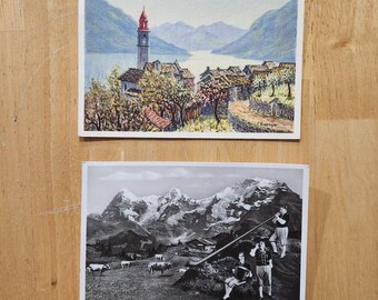 1950s Postcards Switzerland Ronco Ascona Lago Maggiore Moserbuebe 33