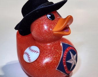 TEXAS RANGERS Pato de goma Regalo Béisbol mlb Bedazzled Duck Cruise Dashboard Ducks