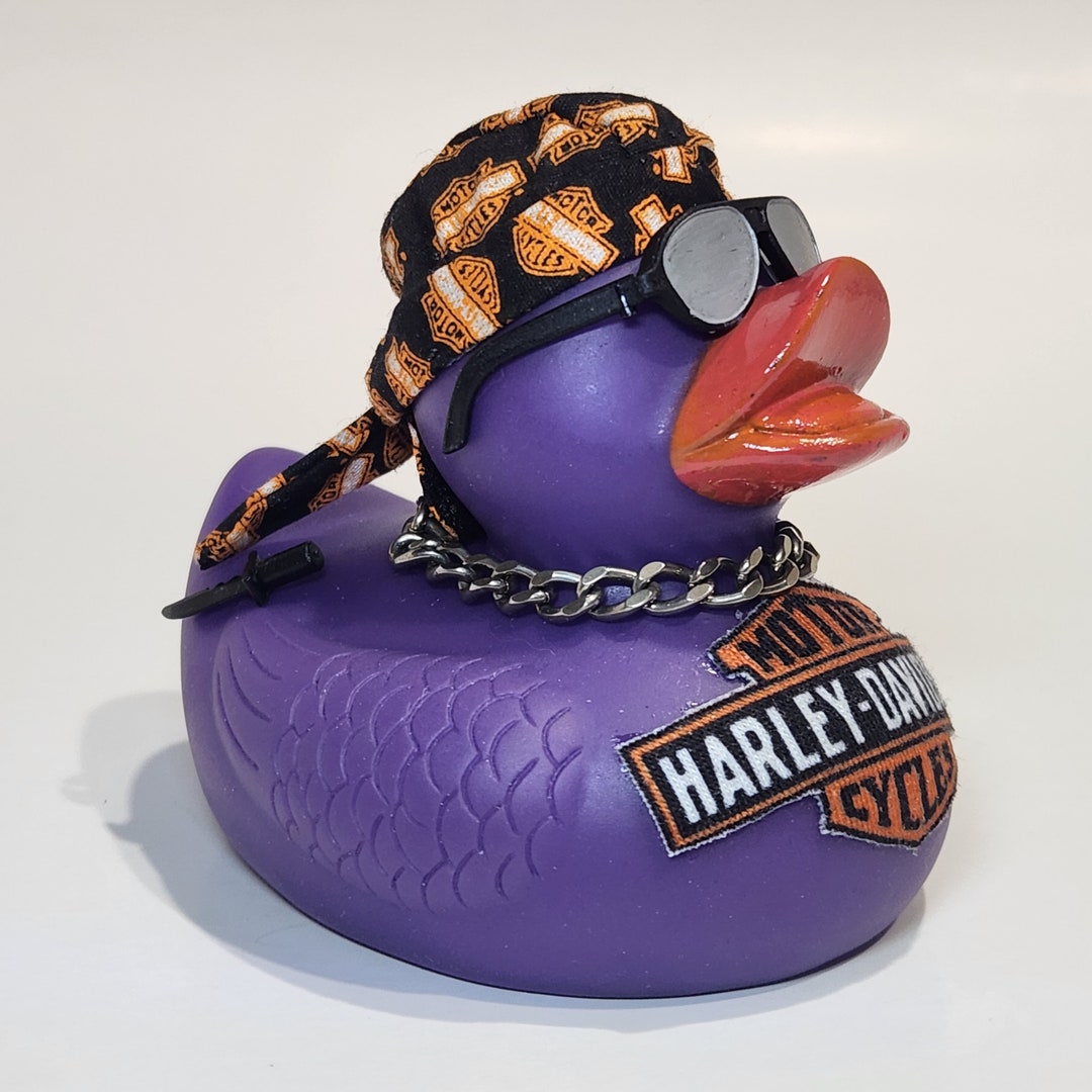 FRED Harley Davidson Rubber Duck Gift Biker Glasses Bedazzled