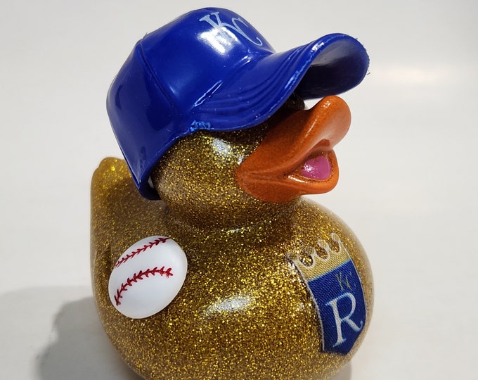 KANSAS CITY ROYALS Rubber Duck Gift mlb Bedazzled Duck Cruise Dashboard Ducks