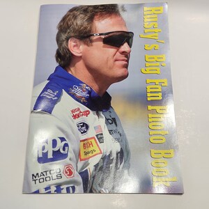 Rusty Wallace Rustys Big Fan Photo Book 23 páginas Tapa blanda Carreras NASCAR