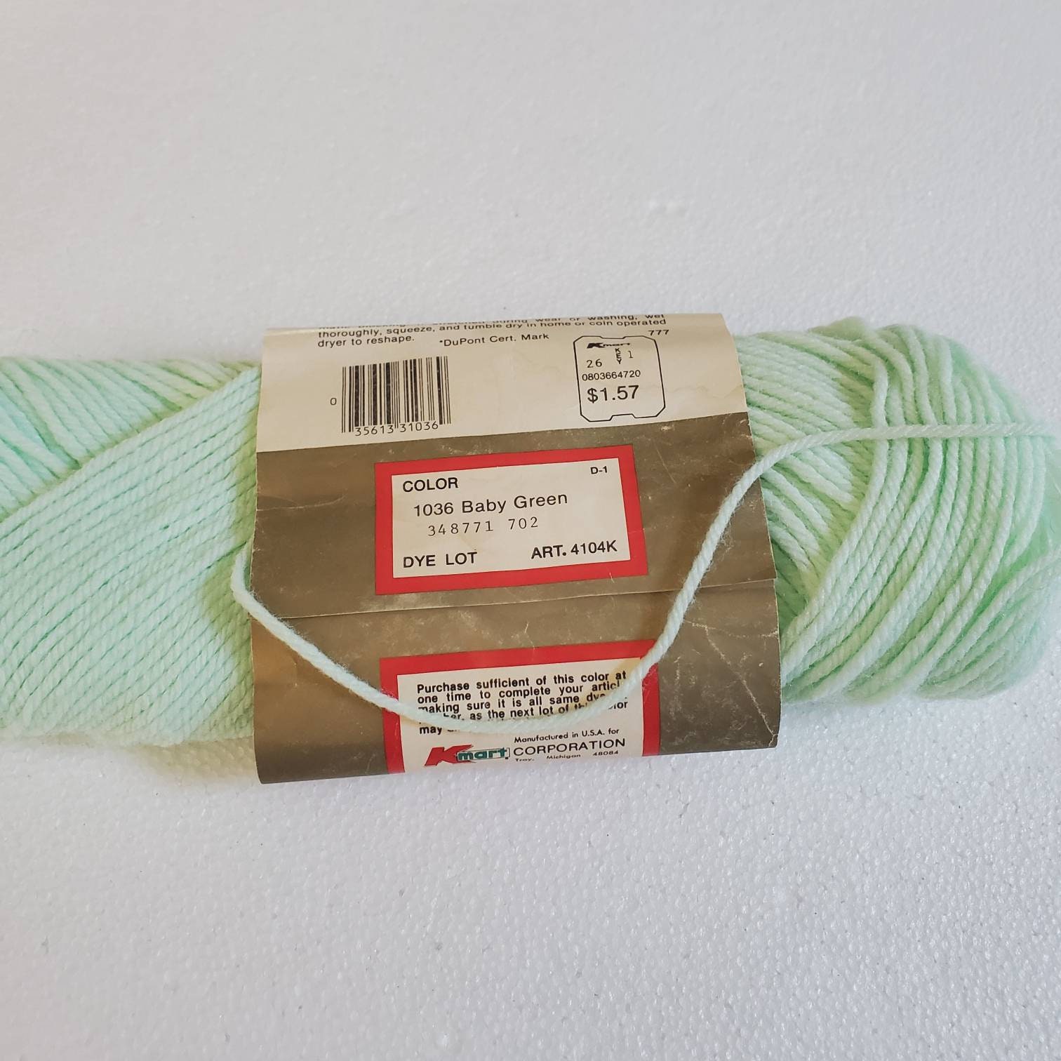 Vintage Kmart Sayelle Knitting Crochet Yarn Partial Oz