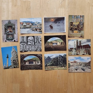 Cartes postales illustrées des années 50, Munich, Allemagne, Oberammergau, sans affectation 35