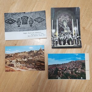 Lata 50. XX wieku pocztówki Izrael Jerozolima Nazaret Nieopublikowane 47