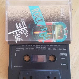ROCK HALL Of Fame-Vol II 2 Wild Thing Cassette Tape Troggs Chicago Deep Purple