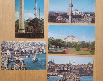 1940s 1950s Picture Postcard Istanbul Turkey Mosque Church Unposted 41