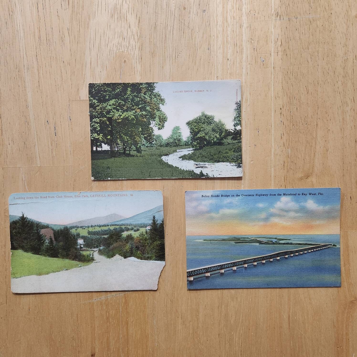 1940s Postcards usa Sussex NJ Key West FL Catskills NY Posted 31