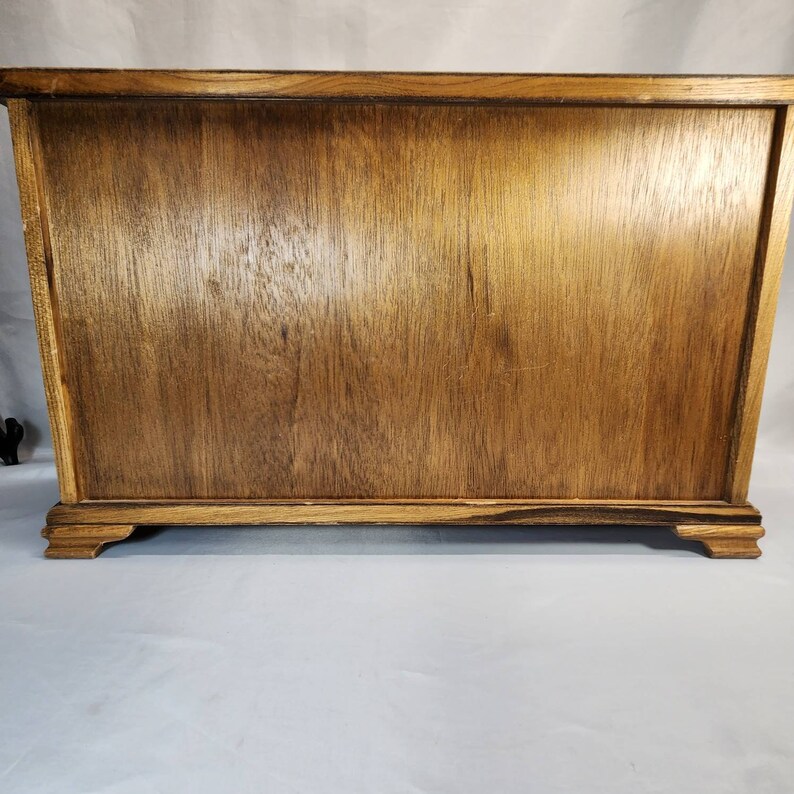 Vintage London Leather Jewelry Box Wood Gold Velvet Drawers Etsy