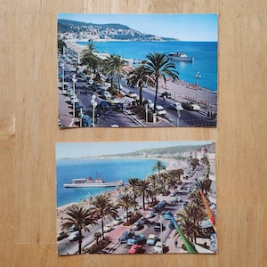 Carte postale des années 1950 Nice France Promenade des Anglais Le Mont Boron 7 sans affectation