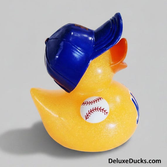 NEW YORK METS Rubber Duck Gift Baseball Mlb Bedazzled Duck Cruise
