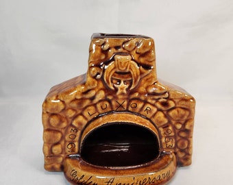 Vintage Luxor Shriners Golden Anniversary 1903 - 1953 Ceramic Fireplace Oven