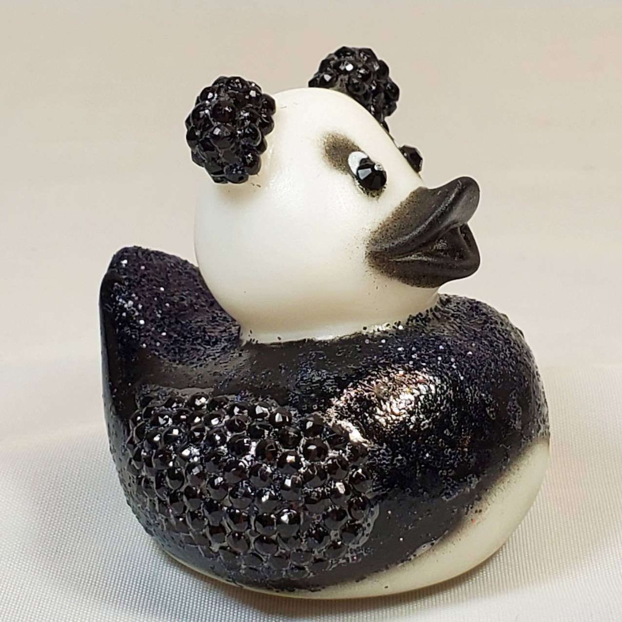 PANDUCK Rubber Duck Ducks Gift Panda Bedazzled Bling 