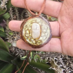 Moonstone Pinecone Pendant Necklace