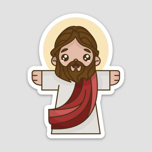 Jesus Resurrected Vinyl Sticker - Etsy