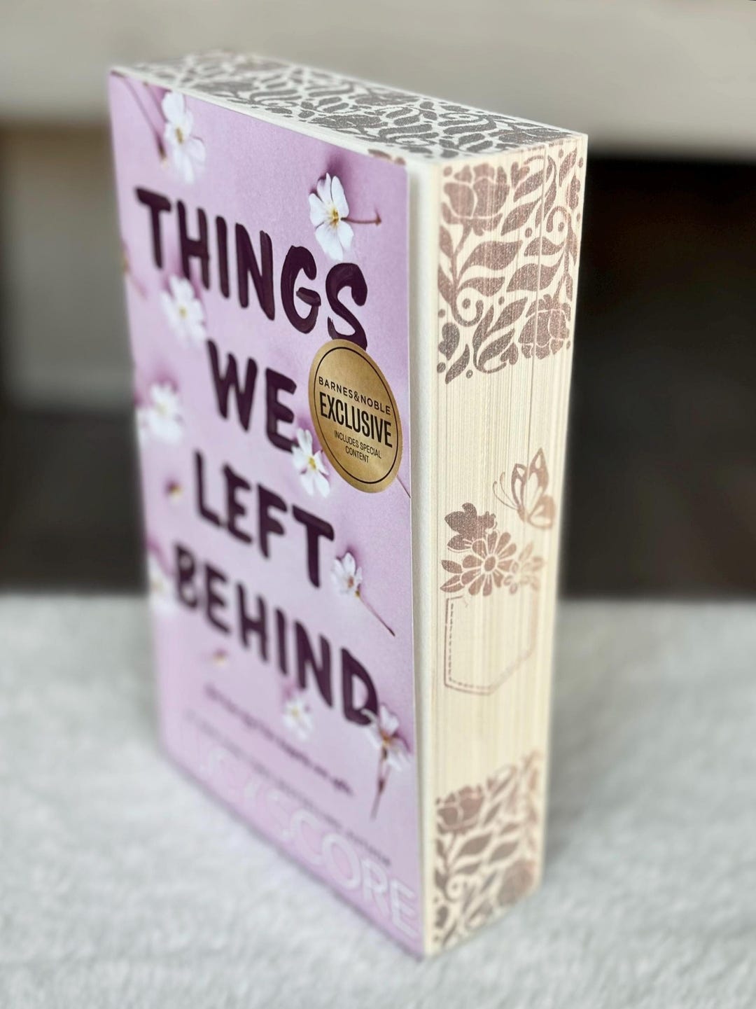 Things We Left Behind by Lucy Score Sprayed Edge - Etsy