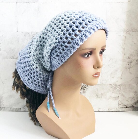 Crochet Dreadlock Sleeve: Blue Ombre Acrylic Hair Wrap - Etsy display picture 1