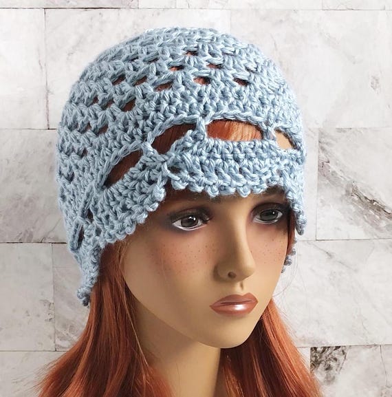 Crochet Juliet Hat, 1920s Jazz Era Flapper Summer Beanie  display picture 1
