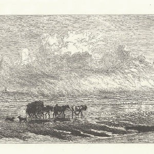 MARGENT SEASCAPE Nautical ~ Henry Moore & DuJardin Antique Original Etching Photogrvure 1800s Victorian Era Antique Art Print [Inv#LndEth 40