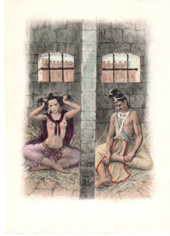 570px x 792px - ORIENTAL Woman PRISON Nude Girl Asian Jail Cell 1950s French - Etsy