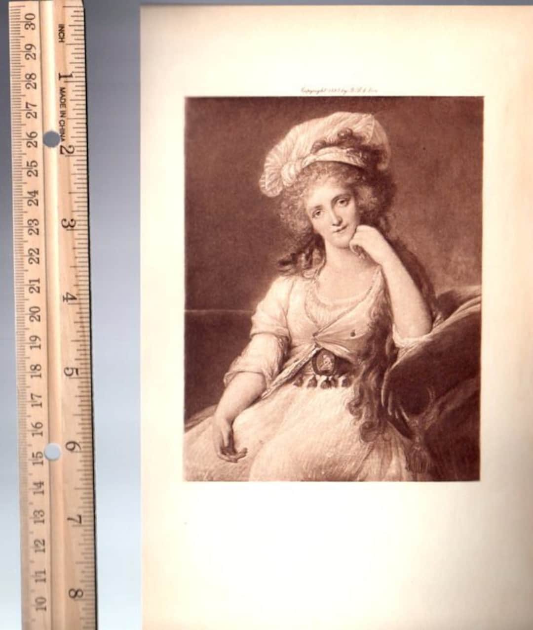 LOUISE MARIE ADELAIDE De Borbón francesa cortes reales, antiguo Vintage