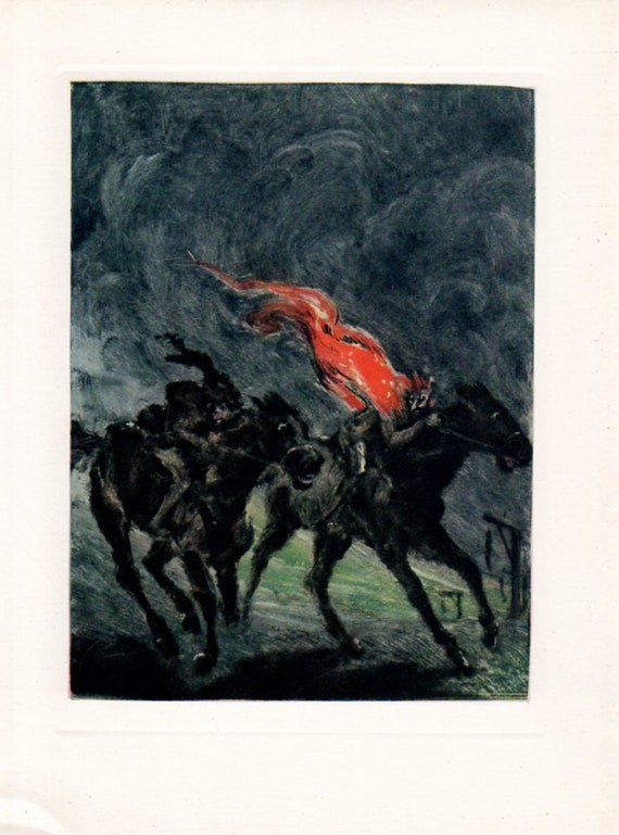 Black Magic Horse Death Gallows Devil Demons Halloween Satan Etsy