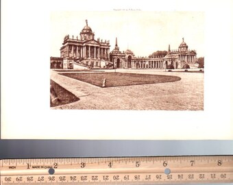 POTSDAM Palace LEHR BATTALION Victorian Europe Royal Courts, Vintage Antique Steel Plate Photogravure Art Print, 1800s [Inv#SecEu 3