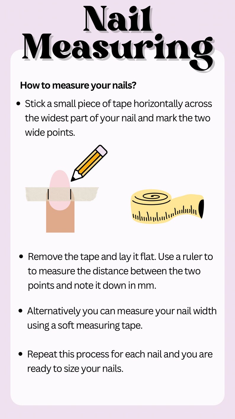 Nail Sizing Kit (various Shapes and Sizes) - Etsy