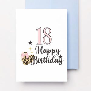 Image clipart 18e anniversaire, graphiques en sublimation 18 ans, invitation 18e anniversaire pour femme, images de fabrication de cartes 18e anniversaire PNG