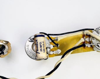 Custom Fender Telecaster 3-Way Modern Wiring Harness, .05uf Wax Fender Cap -