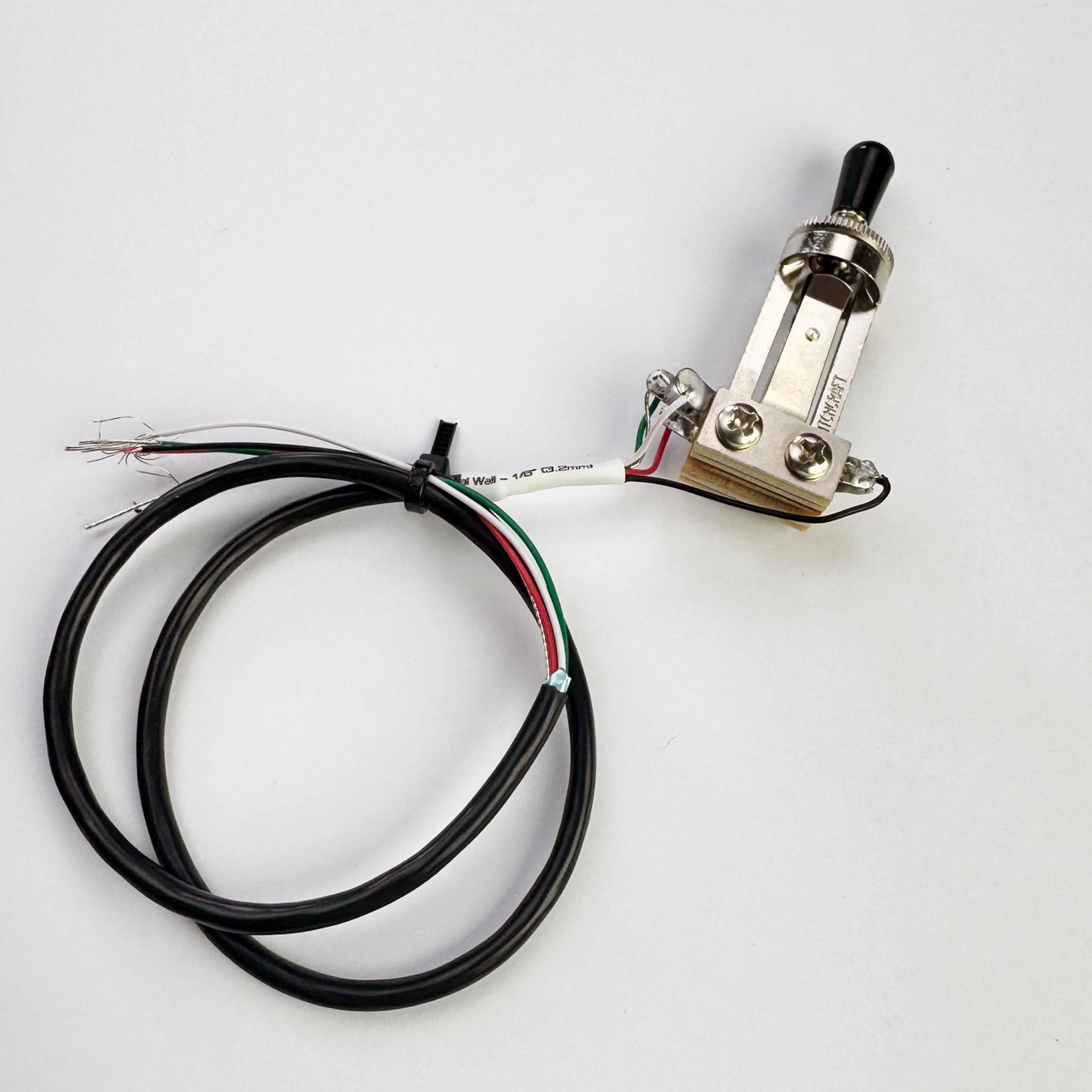 Precision Made Prewired 3-Way Toggle Switch – Switchcraft USA, With Tip, 4 Color Options, Electric Guitar