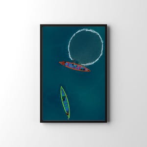 Fishermen in Kerala Painting | Traditional Boat & Net Art | Coastal Daily Life Scene | Tropical Wall Decor | Cultural Artwork