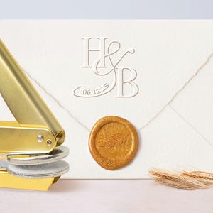 Custom Wedding Invitation Embosser - Name & Monogram Embosser Personalized/Initials Embosser/Napkin Embosser/Wedding Stationery