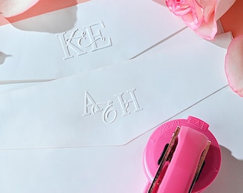 Gravador de convite de casamento personalizado - Gravador de nome e monograma personalizado/Gravador de iniciais/Gravador de guardanapo/Papelaria para casamento