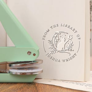 Relevo de livro personalizado/Carimbo de livro/Relevo de livro/Relevo de livro personalizado/Carimbo de biblioteca/Da biblioteca do carimbo/Presente para amantes de livros