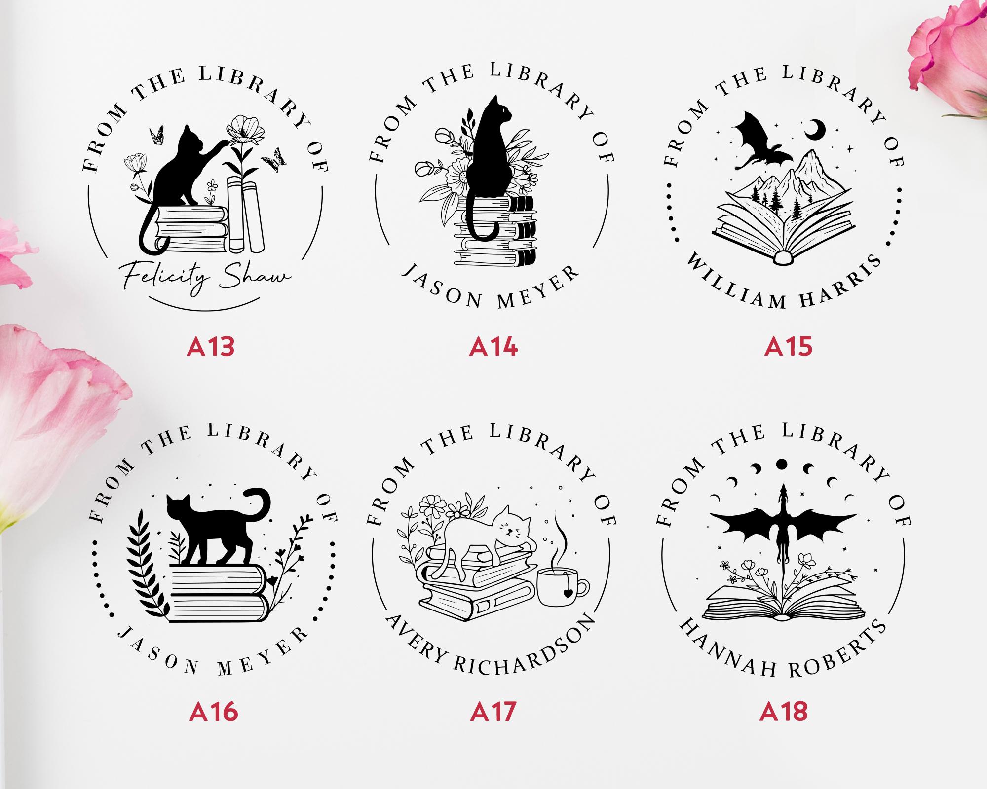 Personalized Book Embosser, From The Library Of Book Embosser, Custom Book Stamp, Library Embosser, Book Lover Gifts