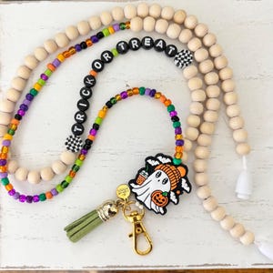 Breakaway Halloween Lanyard, Trick or Treat,