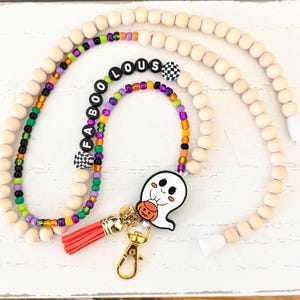 Breakaway Halloween Lanyard,  Spooky , Trick or Treat, Faboolous