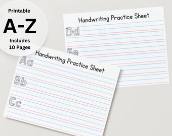 Übungsblätter zur Buchstabenverfolgung: Handschrift-Übungsblätter (PDF-Muster)