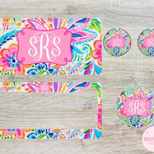 Front License Plate, Car Coasters, Rear Frames, Custom Keychains, Monogrammed License Plate, Personalized Car Accessories, Gifts for Her