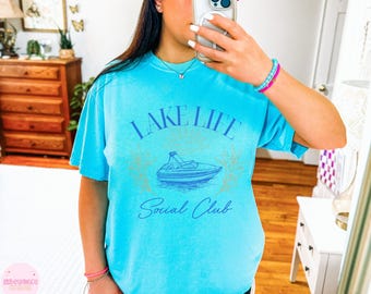 Lake Shirt, Lake T-Shirt, Comfort Colors®, Summer Shirt, Gift for Travel Lover, Gift for Adventurer, Lake Vibes Tee, Camping Shirt
