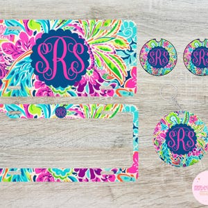 Front License Plate, Car Coasters, Rear Frames, Custom Keychains, Monogrammed License Plate, Personalized Car Accessories, Gifts for Her