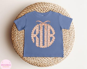 Boho Leopard Monogram Shirt: Girls Personalized Toddler Tee