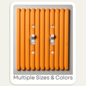 Slatted Light Switch Cover Plate | Fits Toggle Switches, Decorator Switches, and Outlets