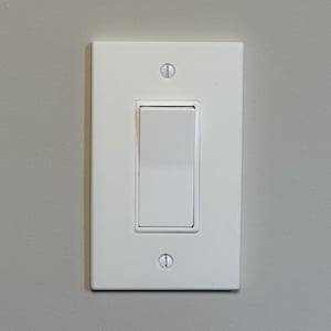 Minimalist 3D Printed Decorator Style Light Switch Cover Plate