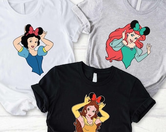 Disney Princesses Shirt, Princess Squad T-Shirt, Family Trip Sweatshirt, Princess Matching Tee, Disney Princesses Sweatshirt, Girl Trip Tee