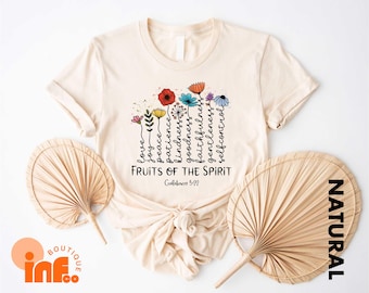 Shirt The Fruit Of The Spirit Galaten, T-shirt Christian Apparel, cadeau voor Jesus Lover, sweater bijbelvers, T-shirt christelijk geloof