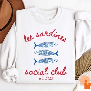 Sardine Shirt, Tinned Fish French Tee, Tomato Girl Summer Coastal Style, Downtown Girl Ocean-Inspired Comfort Colors Plus Size Shirt