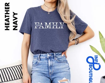 Custom Family Shirt, Matching Family Tees, Customized Names of Your Family Members, Gift For Your Family, Gift for Dad,Family Together Shirt