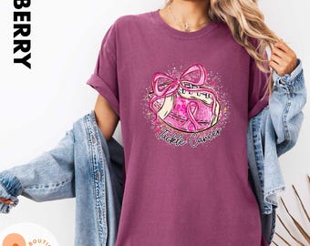 Comfort Colors Pink Out For Breast Cancer Awareness T-Shirt, Football Breast Cancer Awareness Sweatshirt, Sport Mama Cancer Awareness Shirt