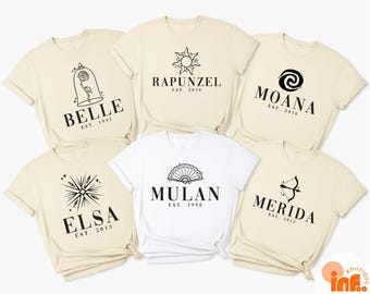 Disney Princesses Shirt, Disneyland Girls Trip Sweater, Magic Kingdom Tee, Disney Girls Squad Sweatshirt, Disney Princess Belle Cinderella